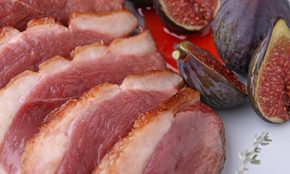 Duck magret with figs and five spices, Plats principaux