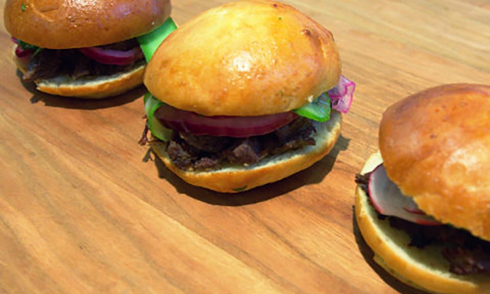 Mini-burgers de bœuf effiloché, Plats principaux