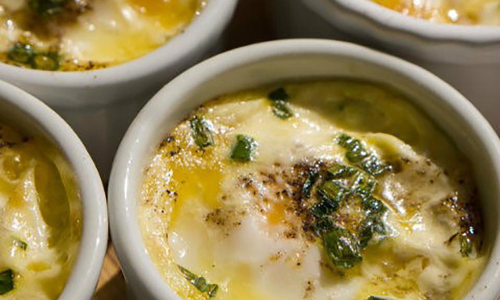 Cream and Chive Stuffed Eggs, Déjeuners et brunchs